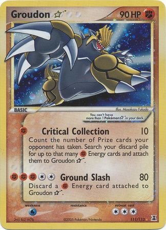 Groudon Gold Star 111-113