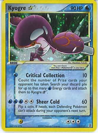 Kyogre Star Gold Star112-113