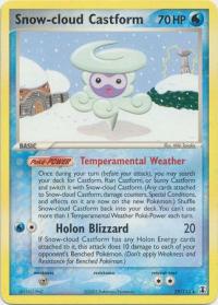 pokemon ex delta species snow cloud castform 29 113