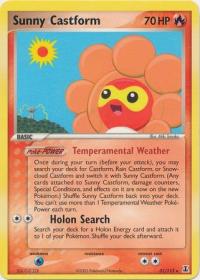 pokemon ex delta species sunny castform 31 113