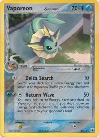 pokemon ex delta species vaporeon 18 113