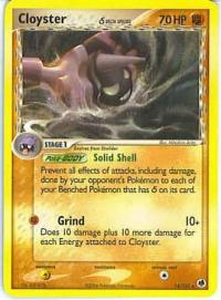 pokemon ex dragon frontiers cloyster 14 101