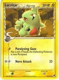 pokemon ex dragon frontiers larvitar 52 101