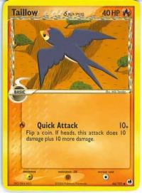 pokemon ex dragon frontiers taillow 66 101