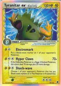 pokemon ex dragon frontiers tyranitar ex 99 101