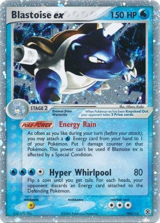 Blastoise ex 104-112