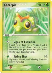 pokemon ex firered leafgreen caterpie 56 112