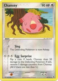 pokemon ex firered leafgreen chansey 19 112