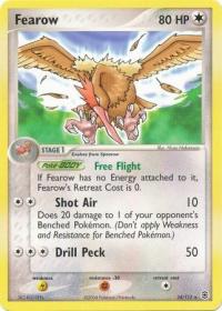 pokemon ex firered leafgreen fearow 24 112