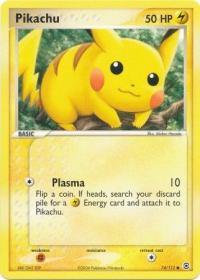 pokemon ex firered leafgreen pikachu 74 112