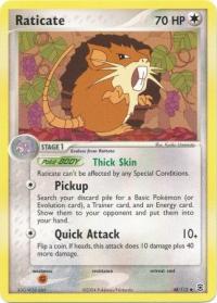 pokemon ex firered leafgreen raticate 48 112