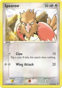 pokemon ex firered leafgreen spearow 81 112