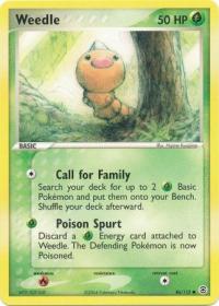 pokemon ex firered leafgreen weedle 86 112