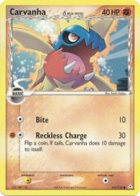 pokemon ex holon phantoms carvanha 61 110