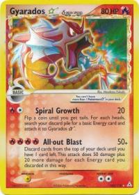 pokemon ex holon phantoms gyarados gold star 102 110