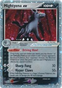 pokemon ex holon phantoms mightyena ex 101 110