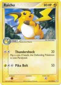 pokemon ex holon phantoms raichu 15 110