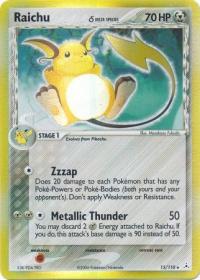 pokemon ex holon phantoms raichu 51 110