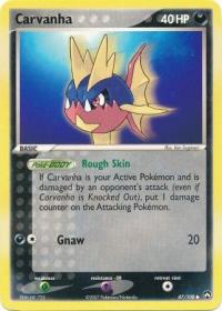 pokemon ex power keepers carvanha 47 108