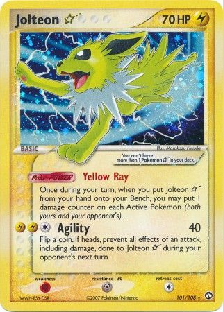 Jolteon Gold Star 101-108