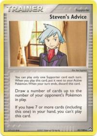 pokemon ex power keepers steven s advice 83 108