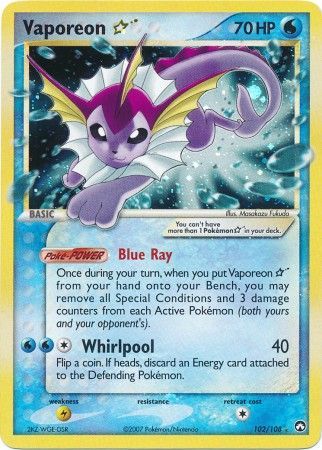 Vaporeon Gold Star 102-108