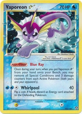 Vaporeon Gold Star 102-108