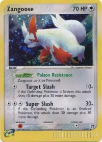 pokemon ex sandstorm zangoose 14 100