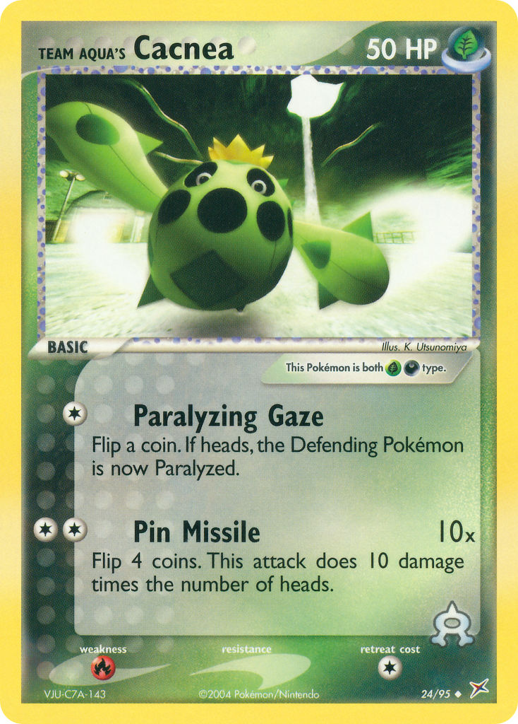 Team Aqua's Cacnea - 24/95 (RH)
