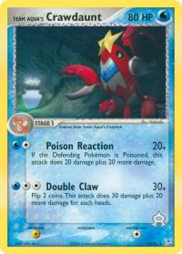 pokemon ex team magma vs team aqua team aqua s crawdaunt 14 95