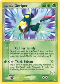 pokemon ex team magma vs team aqua team aqua s seviper 17 95