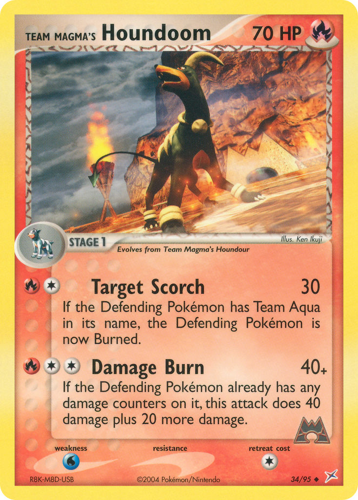 Team Magma's Houndoom - 34/95 (RH)