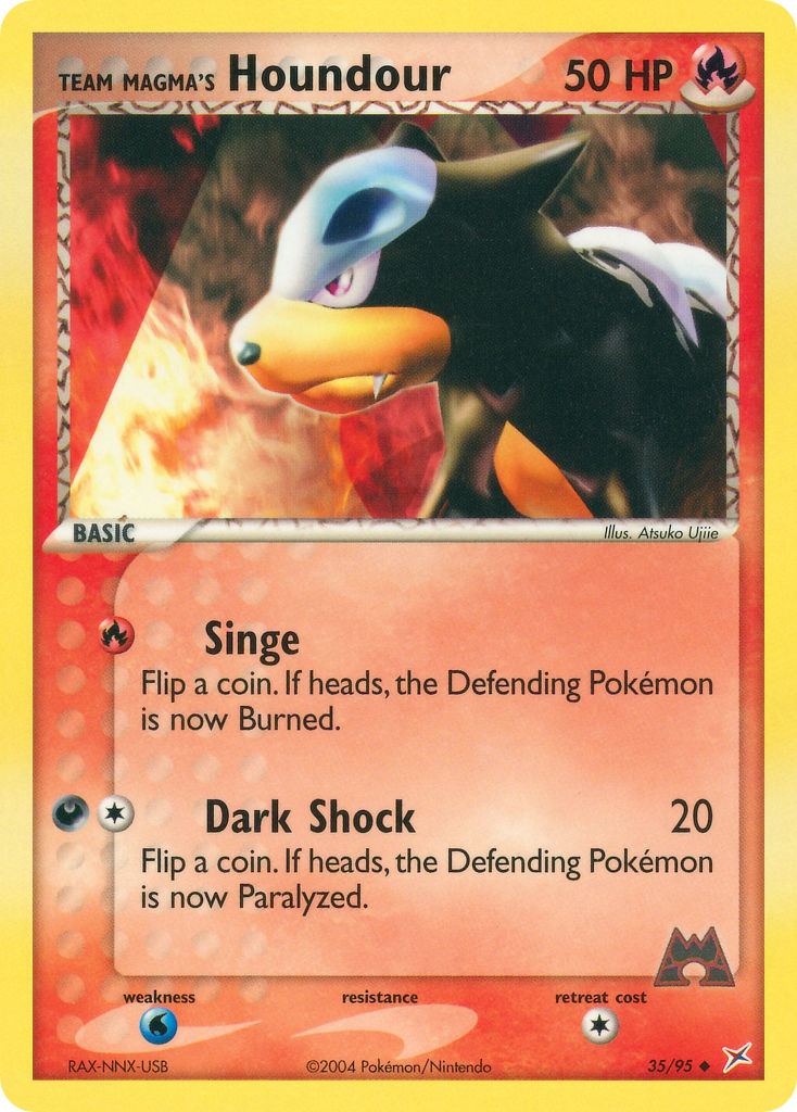 Team Magma's Houndour - 35-95