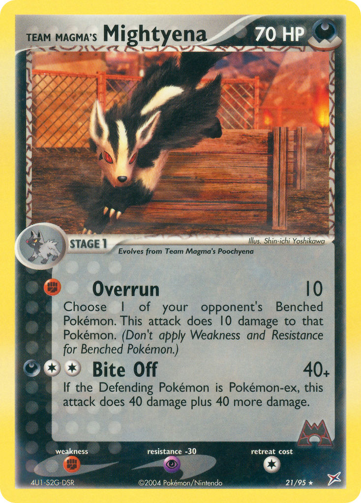 Team Magma's Mightyena - 21/95 (RH)