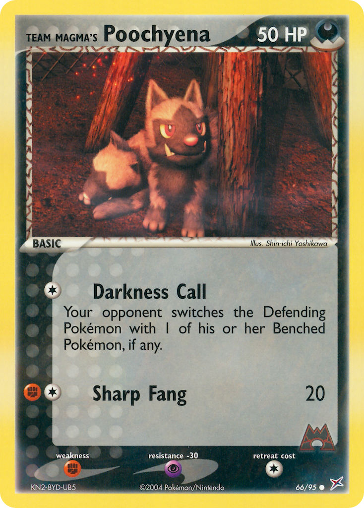 Team Magma's Poochyena - 66/95 (RH)
