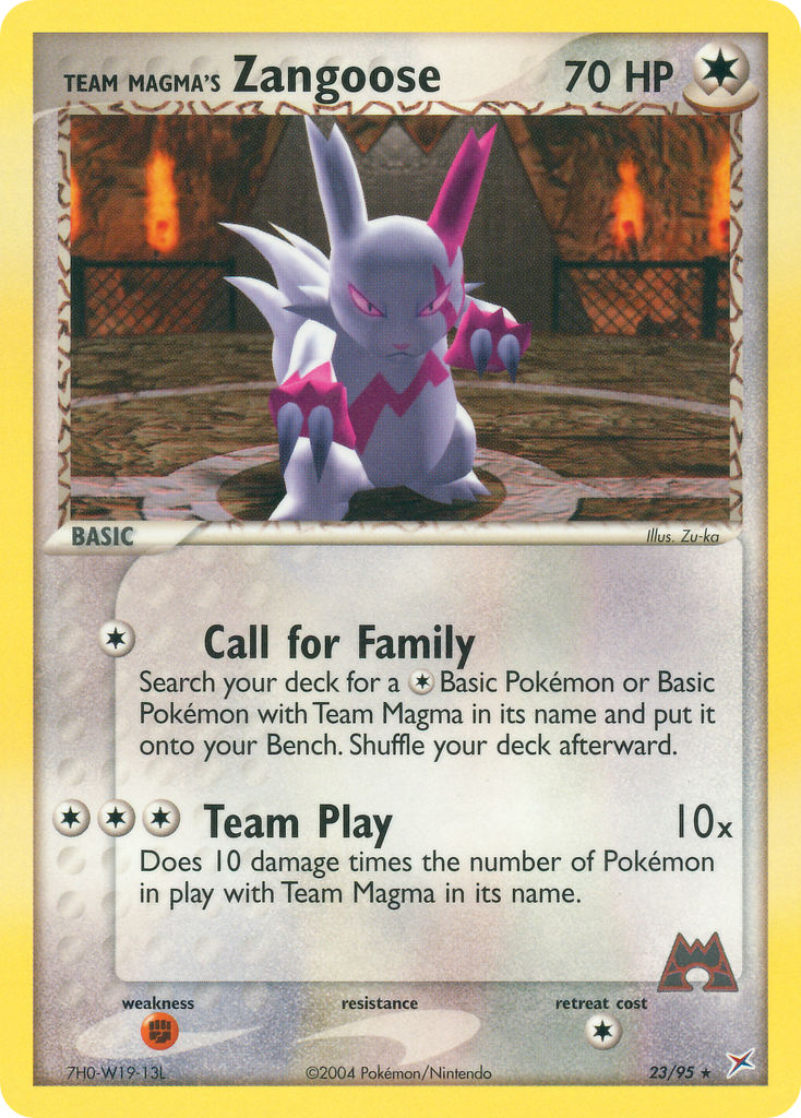 Team Magma's Zangoose - 23-95