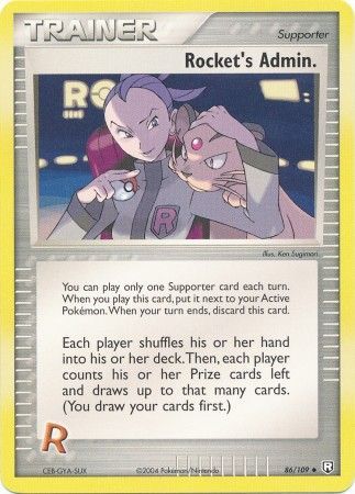 Rocket's Admin. 86-109 (EX Team Rocket)