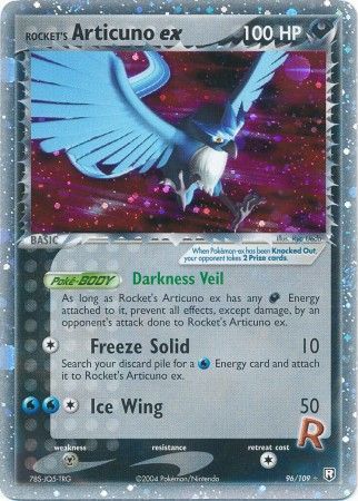 Rocket's Articuno ex 96-109