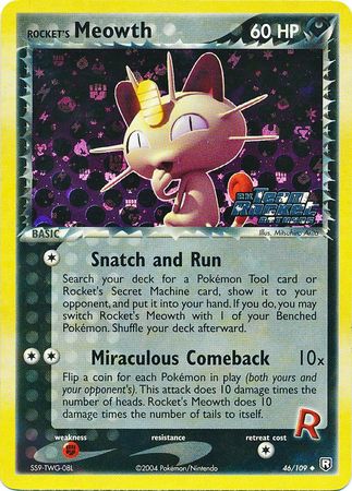 Rocket's Meowth 46-109 (RH)