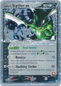 pokemon ex team rocket returns rocket s scyther ex 102 109