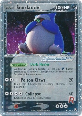 Rocket's Snorlax ex 104-109