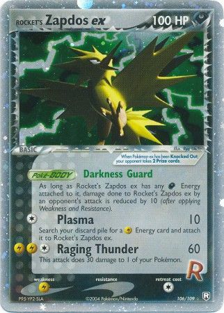 Rocket's Zapdos ex 106-109