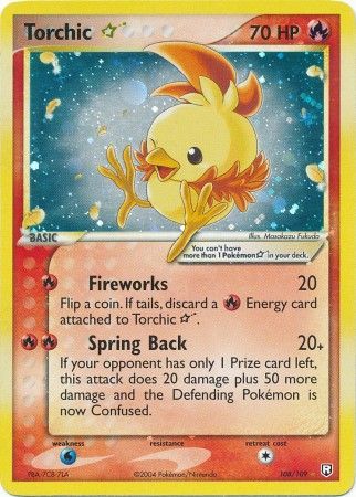 Torchic Gold Star 108-109