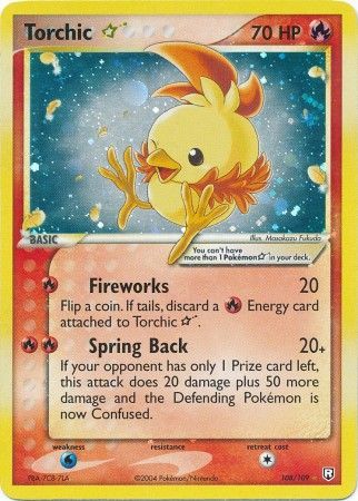 Torchic Gold Star 108-109