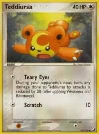 pokemon ex unseen forces teddiursa 77 115