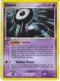 pokemon ex unseen forces unown l