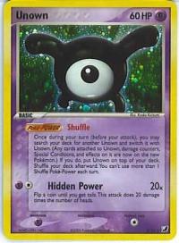 pokemon ex unseen forces unown x