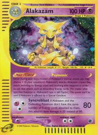 pokemon expedition base set alakazam 1 165