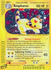 pokemon expedition base set ampharos 2 165