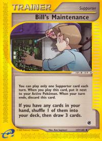 pokemon expedition base set bill s maintenance 137 165